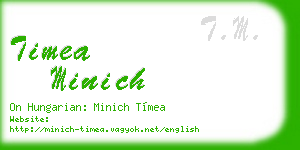timea minich business card